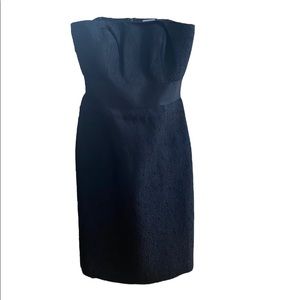 Ann Taylor - size 0 - black cocktail dress with ribbon detailing